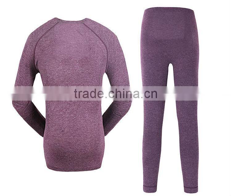 Factroy Provide Compression Shirt Thermal Seamless Women Sport Wear