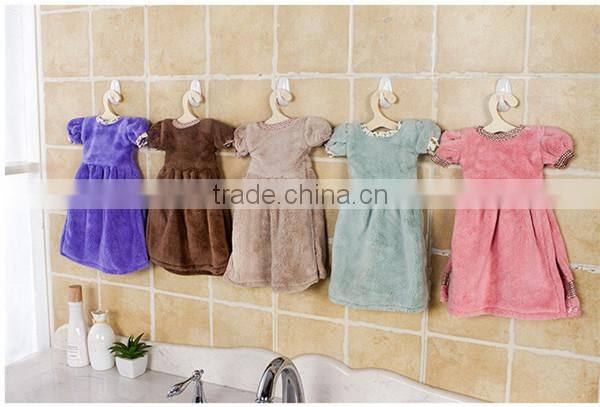 Hot sale new arrival microfiber material fashion lovely skirt design bath hand towels,Bath towel