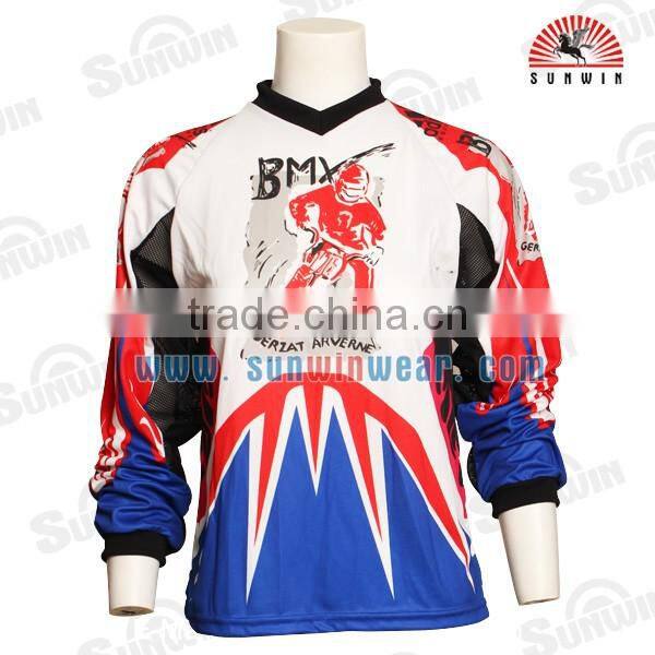 Wholesale Custom OEM BMX Race Shirts Sublimated Sportswear Bicycle Motocross Jersey