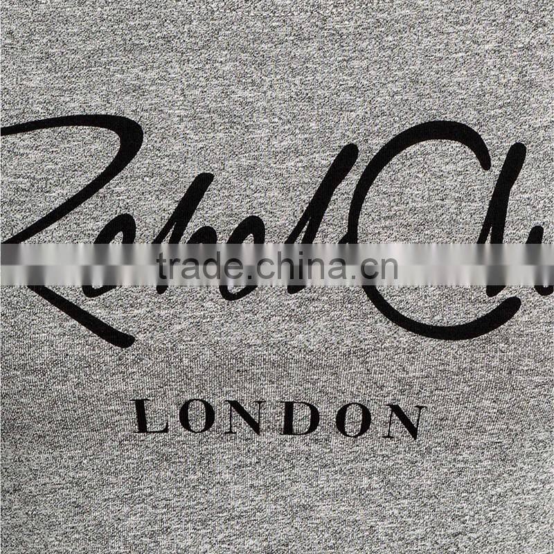 new!womens urban sportswear flocking printing crop tops/t shirt