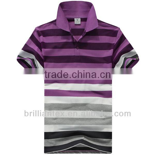 Striped Sporting Polo Tshirts Men