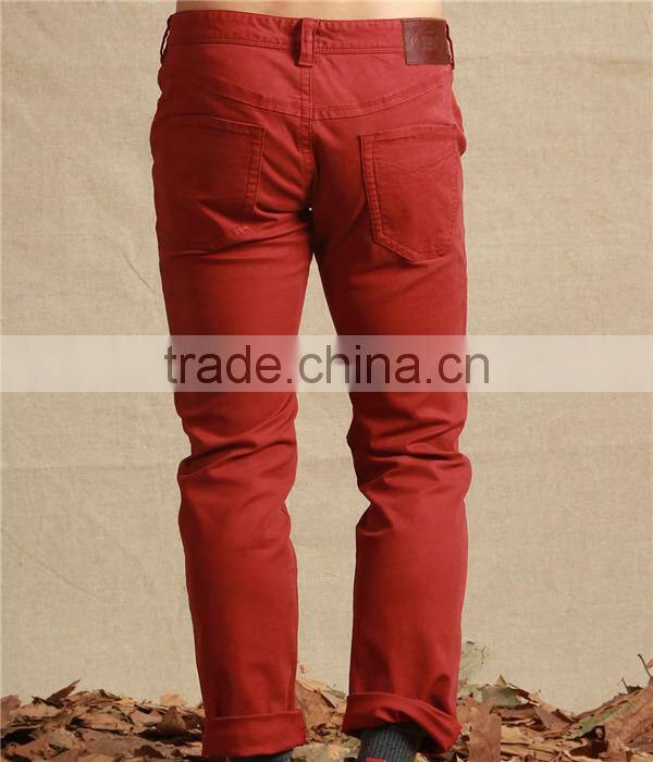 Hot sale 100% cotton man's trousers custom casual man's pants