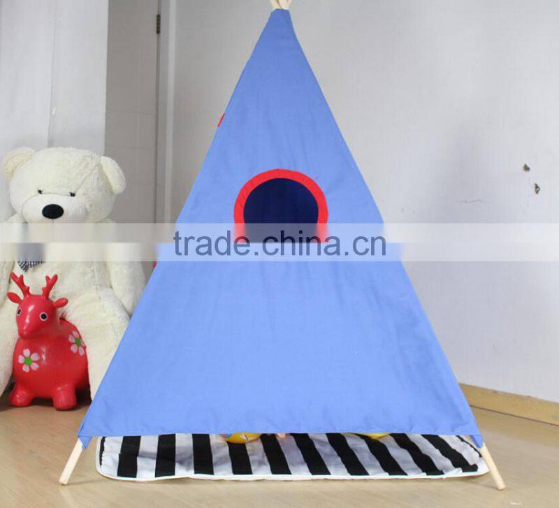 Durable comfortable kids tent camping set, teepee tent