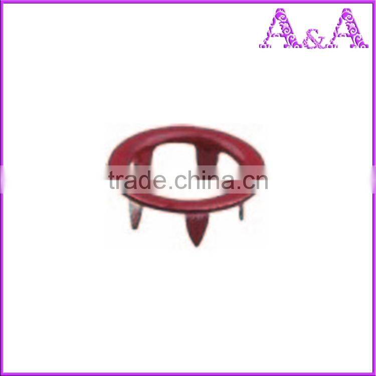 PRB6397a silver metal ring snap button