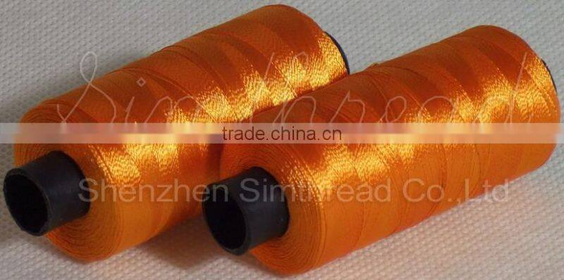 polyester and rayon high strength sewing thread with high quality