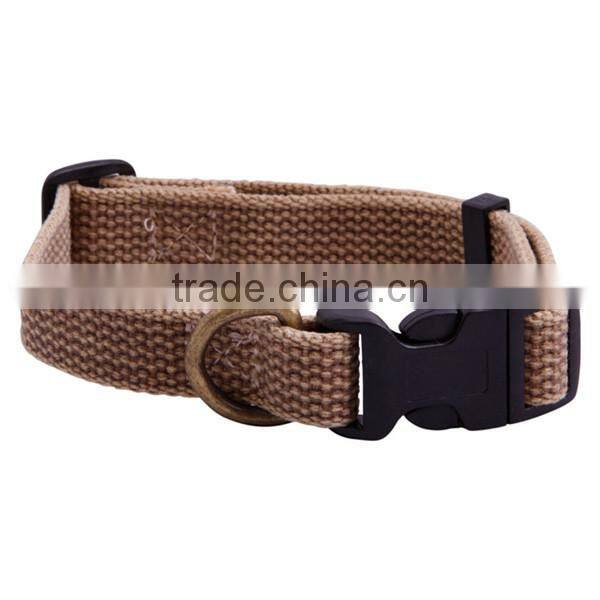 Plastic Buckle Nylon webbing pet Dog Training Collars
