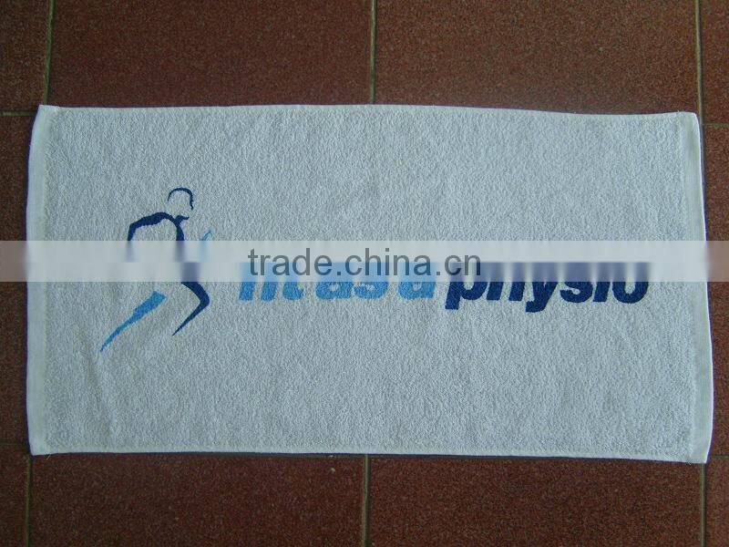 custom print logo cotton terry shop towels