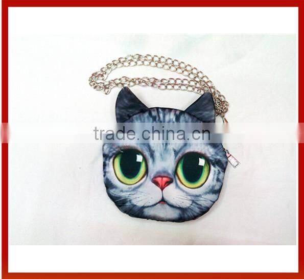 Cat Face Printing Knapsacks 3D Animals Handbags For Women/3D Cat Face Printing Knapsacks/ 3D Animals Handbags For Women