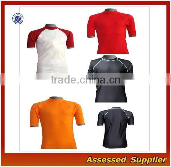 OEM Sportswear Manufacturer Compression Mens T- Shirts/Rash Guards Wholesale/Sun tshirs---AMY164282