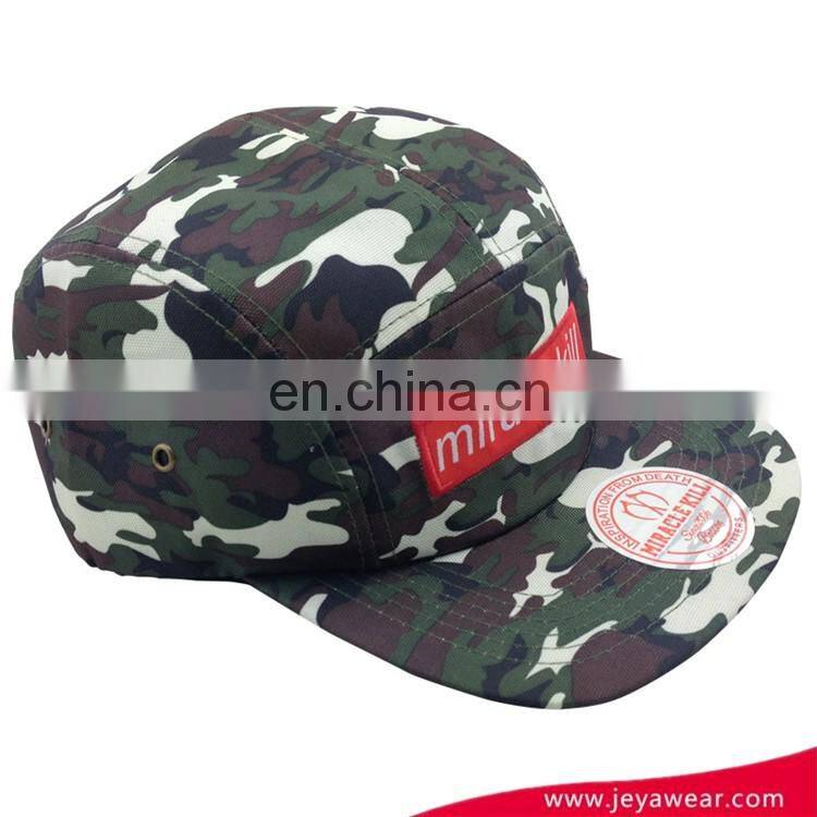 100% acrylic simple snapback cap fashionable floral snapback hat