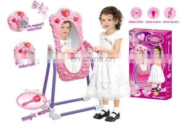 kids cosmetics set toys platform with light and musical