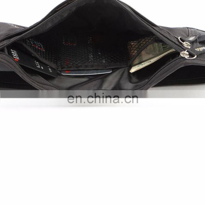 Black Color Smaller Ripstop Nylon Rfid Blocking Women Money Belt