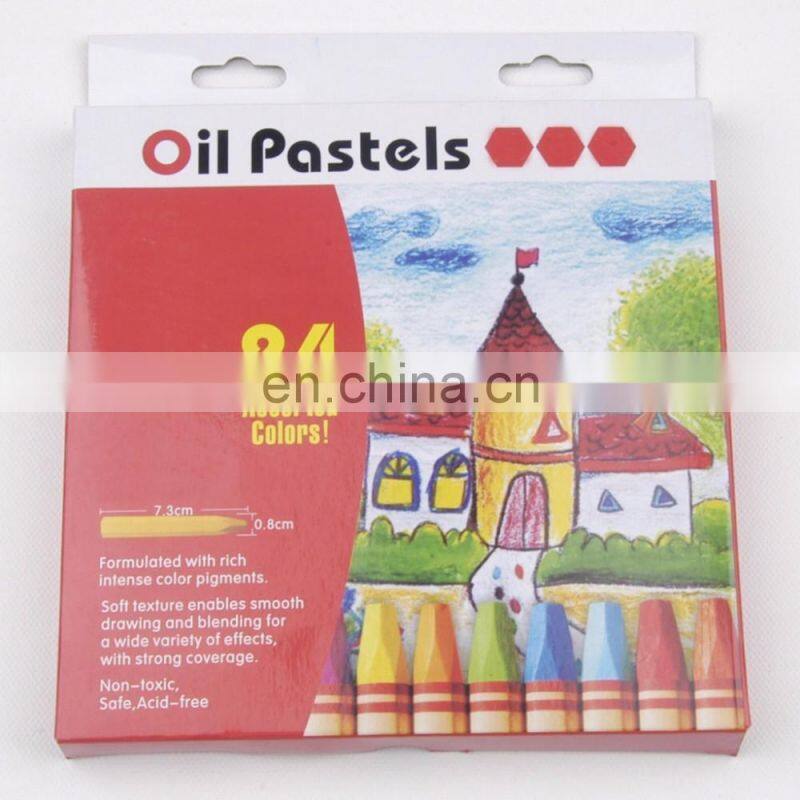 Kids Pastel Non-Toxic Crayon Oil Pastel 24 Assorted Colors Oil Pastel