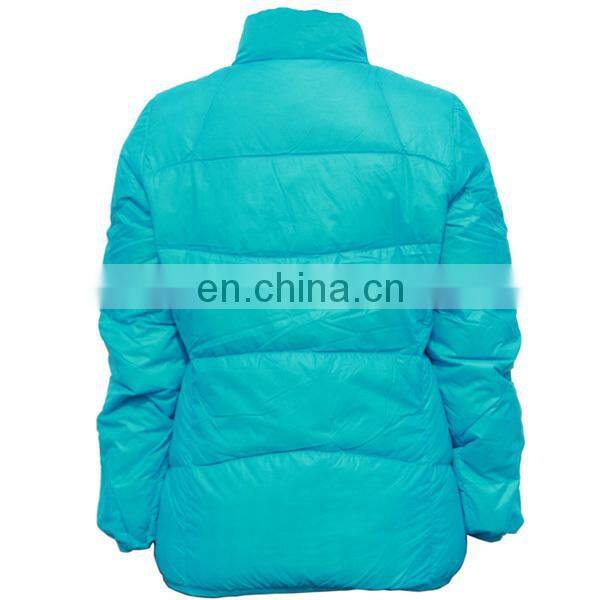 Women duck down jacket with 80% duck down and 20% duck feather