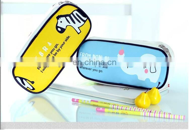 Waterproof plastic pencil box with zipper