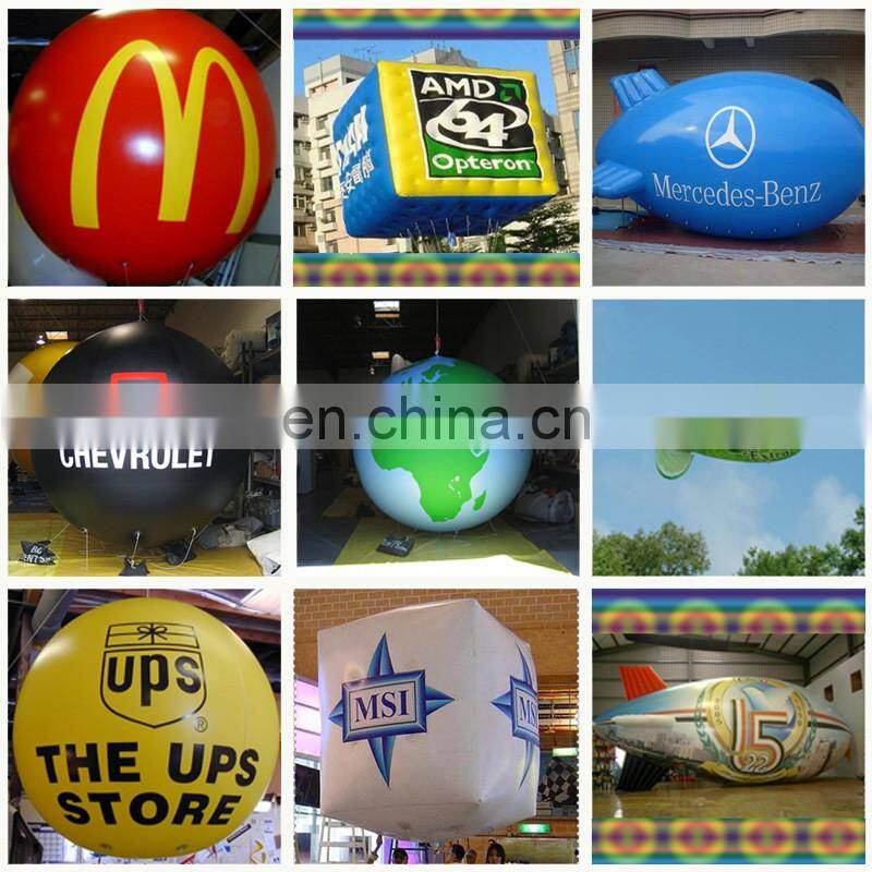 Hot selling Helium floating spheres and PVC advertise balloon and Helium airship