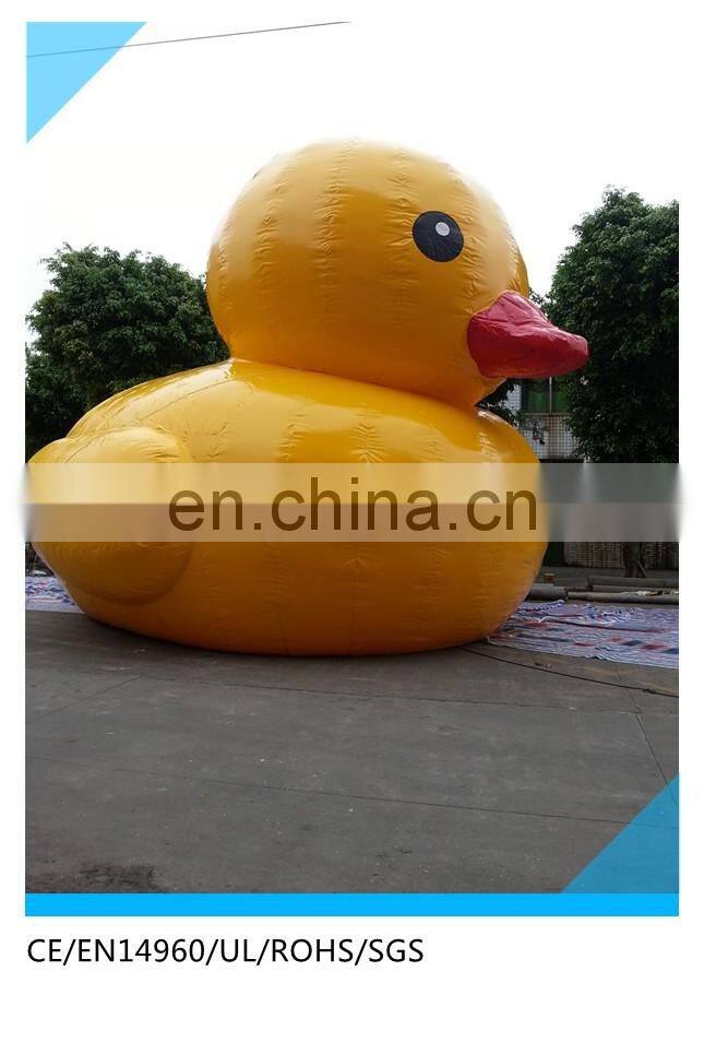 yellow floating inflatable pool duck/giant inflatable promotion duck
