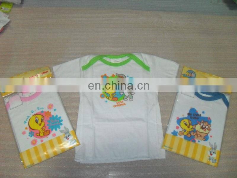 Cartoon animal print cotton baby bib soft eco-friendly baby apron custom made baby pinny
