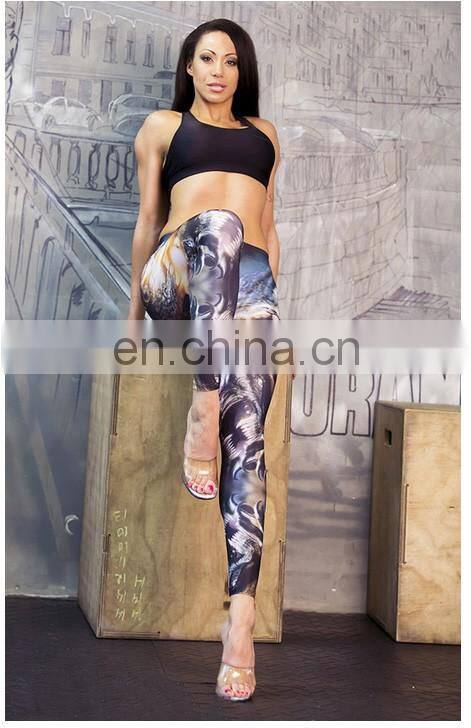 Whoesale Printed Yoga Fitness Pants Capri Sexy Leggings For Women