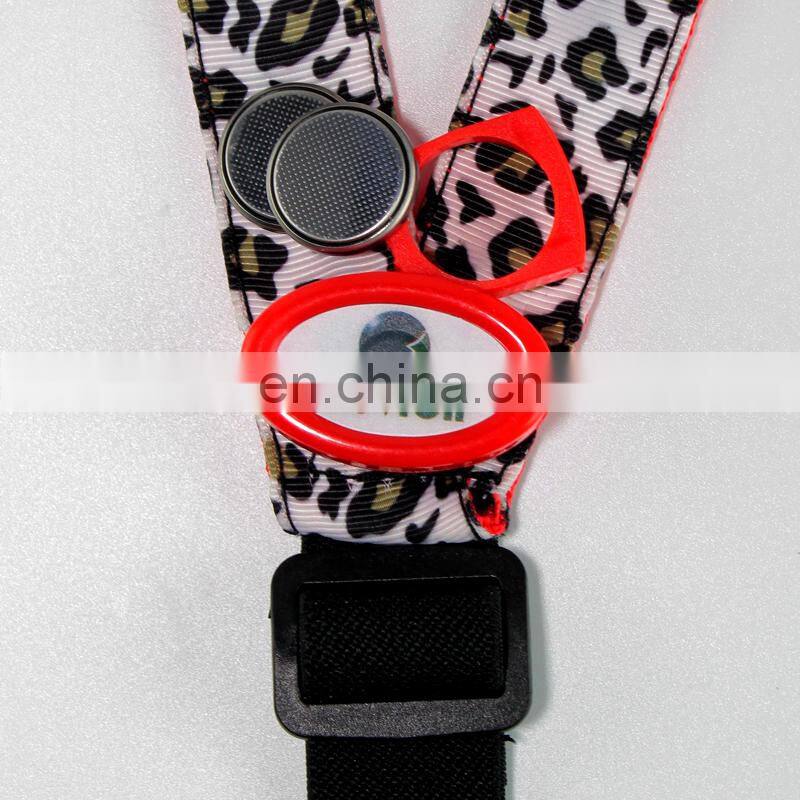 Hot sale led jeans suspenders Elastic kids Suspenders led flashing suspenders