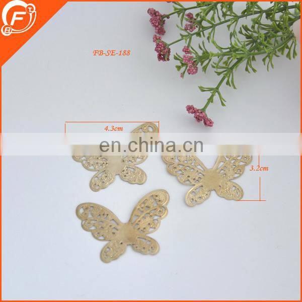 fashion nice gold color v shape metal trims for garment decorative metal trim