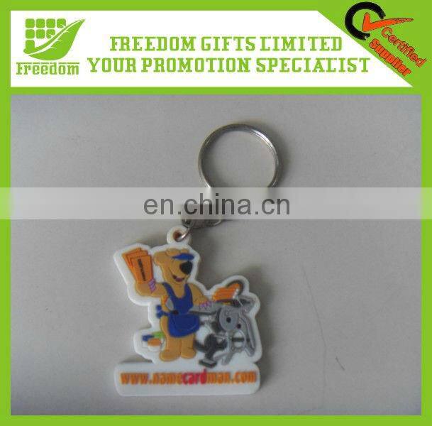 Promotional Plastic PVC Engraved Key Ring