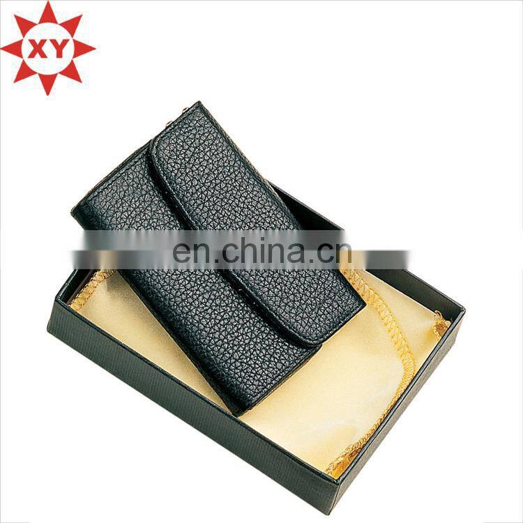 custom red black PU sim card holder