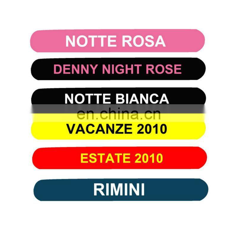 logo photo printable customizing silicone wristbands plain