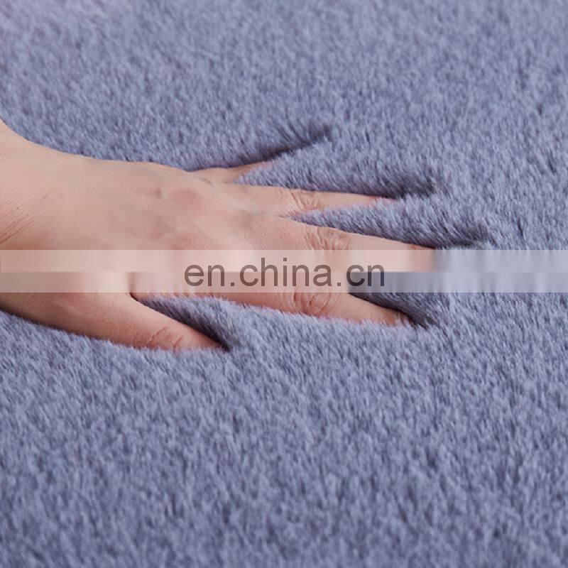 super soft white faux rabbit fur area rug carpet