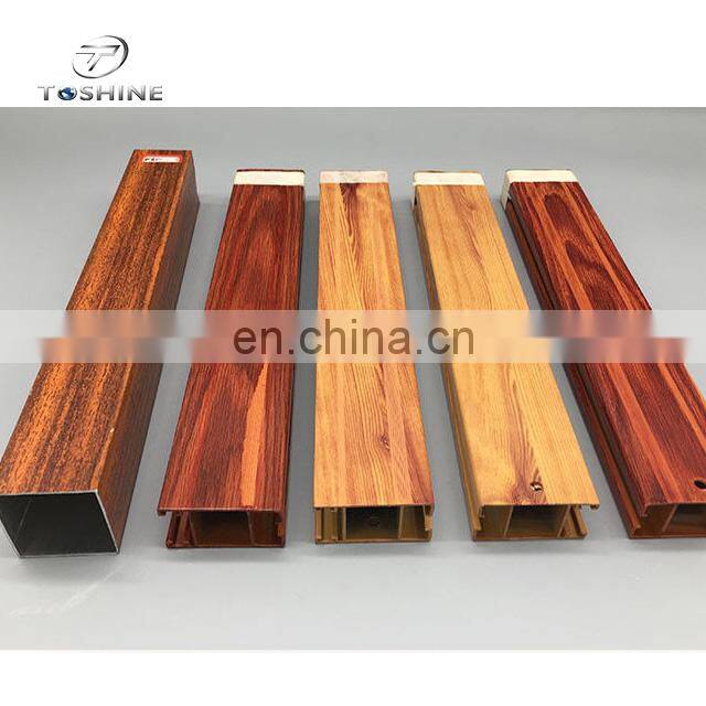 Wood Grain Powder Coating Aluminium Extrusion Products 6063 6061 T4 T5 T6