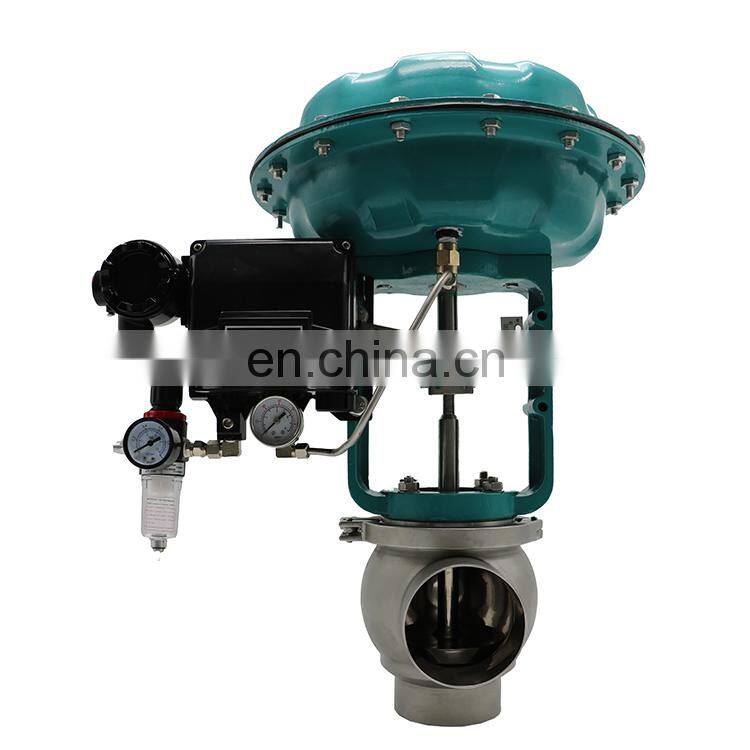 Pneumatic Membrane Control Valve With Electric Actuator with Positioner