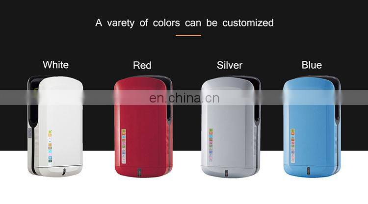 New larger Commercial ABS Plastic High Speed Air hand Dryer with HEPA Filter dryer hand with an efficiency of 99.9 percent