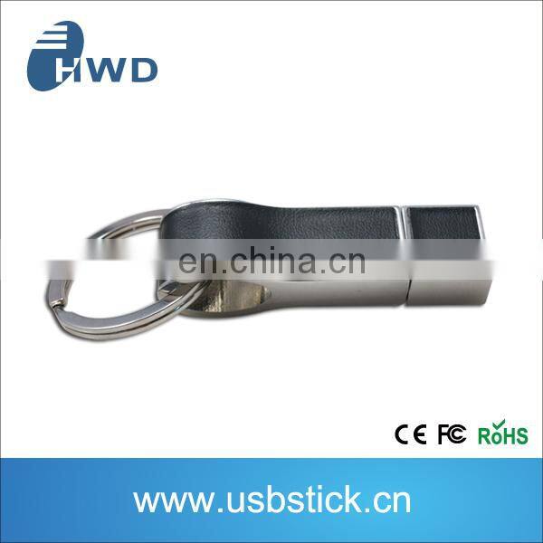 1gb usb pendrive leather material