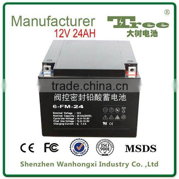 manufacturer Long Life Valve Regulated Sealed Lead Acid Battery UPS Battery 12V 26AH