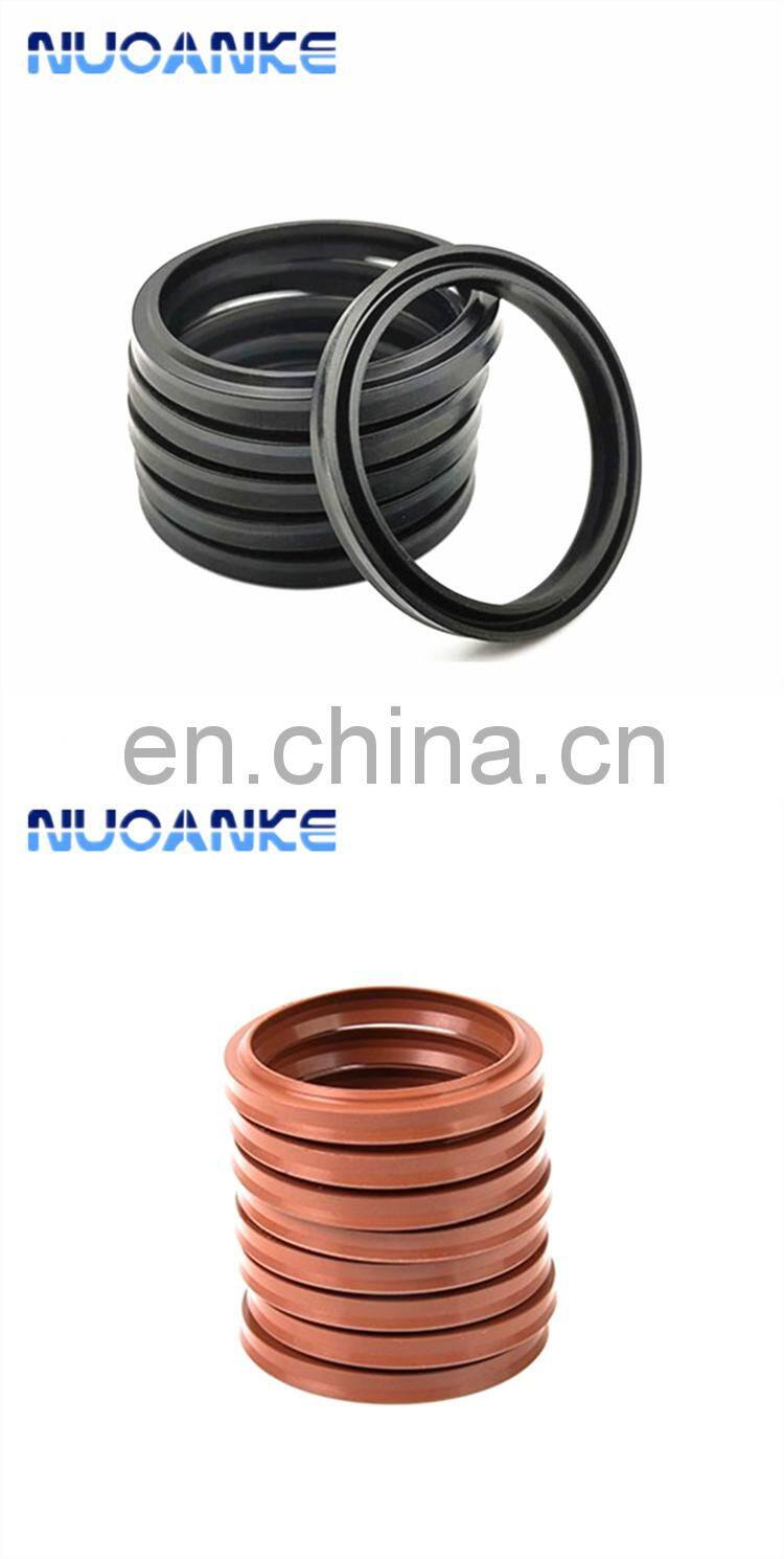China Manufacturer Oil Cylinder Dust-Proof Oil Seal LBH Type Hydraulic Cylinder Wiper Seal Black FKM Hydraulic Pump Oil Seal