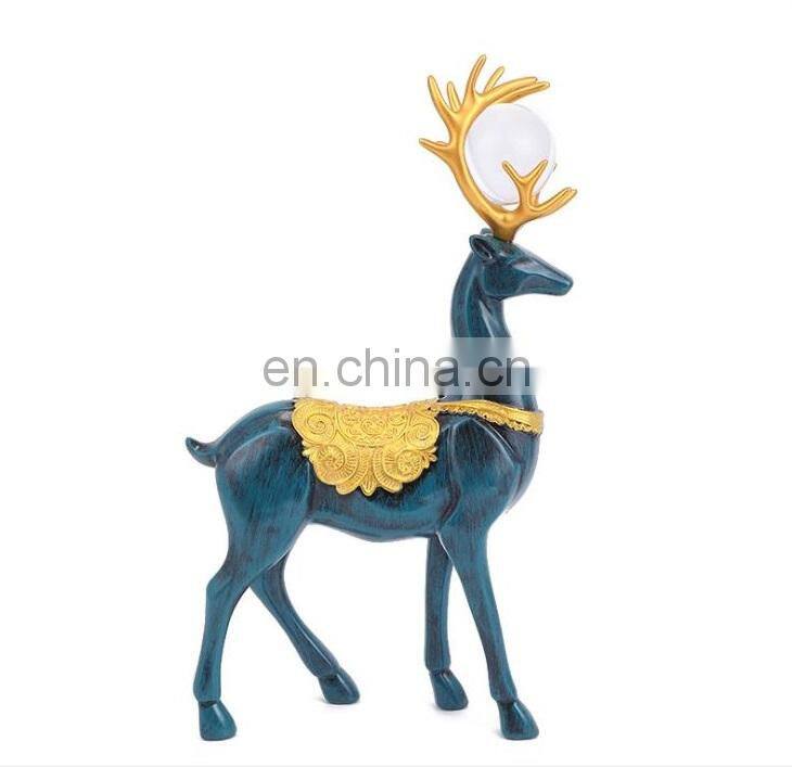 European creativity in the New Year the New Year fortune deer household living room modern study resin ornaments art crafts