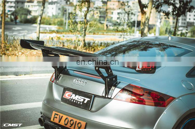 Wide body kit for Audi TT CMST style front bumper wide flare carbon fiber front lip rear diffuser side skirts exhaust facelift