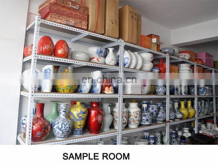 Jingdezhen Crystalline glazed White Calabash shape Vases For Home decor