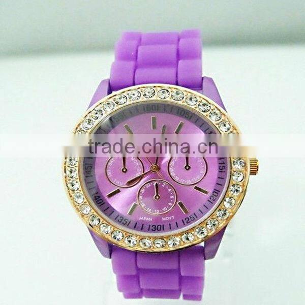 new fashion geneva 10 colors watch crystal
