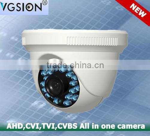 PAL/NTSC Night vision 720P TVI-AHD-CVI-CVBS All in one Dome Camera
