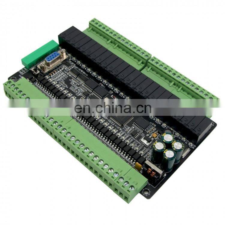 FX1N FX2N 24 Input 24 Relay Output 6 Analog Input 2 Analog Output Programmable Mini Plc Controller Board
