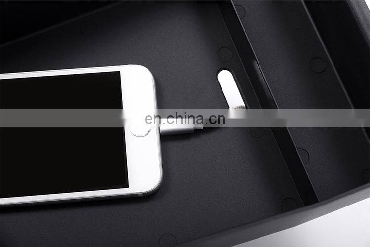 For Maserati Ghibli For Levante For Quattroporte Car-Styling Armrest Storage Box With White Logo