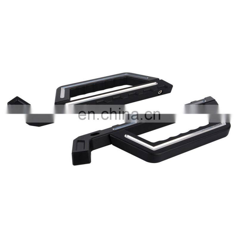 Black A-pillar inner handle for Jeep Wrangler JK 07+ grab handle with phone holder 4x4 accessory maiker manufacturer