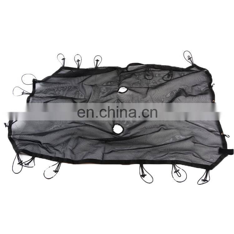 Car Sun parking shade net for jeep wrangler jk 07+ roof shade netting 4x4 accessory maiker manufacturer