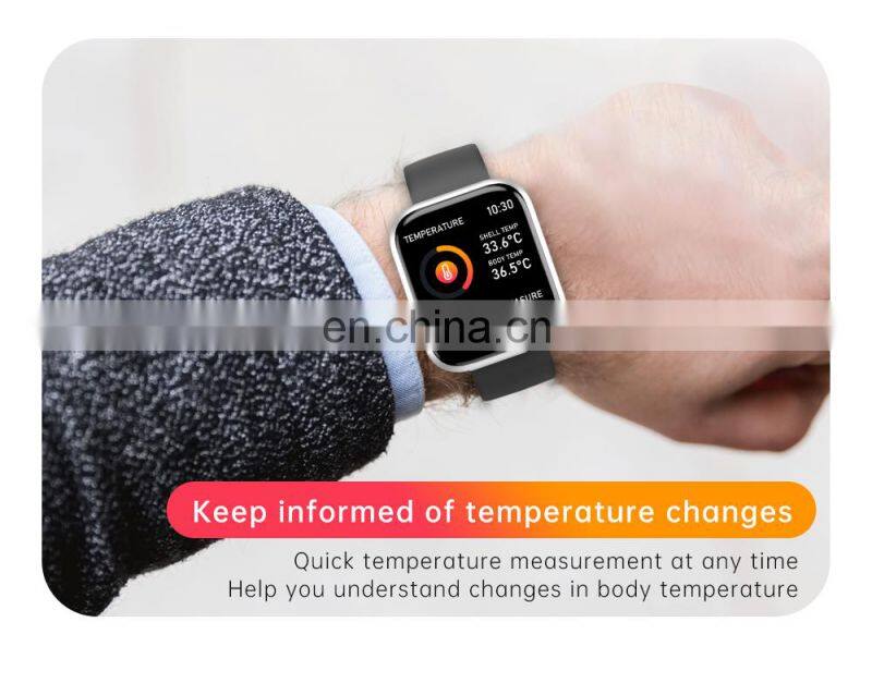 T80S Smart Watch Women Men Sports Fashion Ip68 Waterproof Fitness Tracker Heart Rate Smartwatch