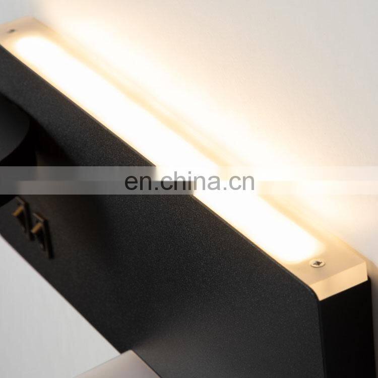 Bedroom Nordic Europe Indoor Mounted Modern Bedside Usb Charger Led Reading Light Wall Lamp With Wireless Charger