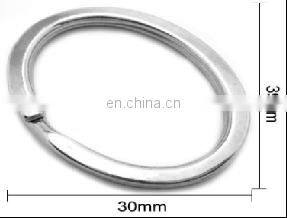 Quality Assuredc Keyring Metal Key chain Custom Oval Split Shape Ring For Locks