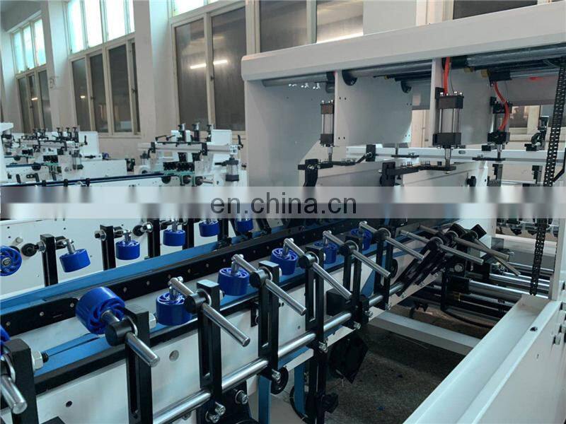 UFG800B Automatic Anti-heat Hot Coffee Insulated Paper Cup Carton Sleeve Fan Folder Gluer Making Machine