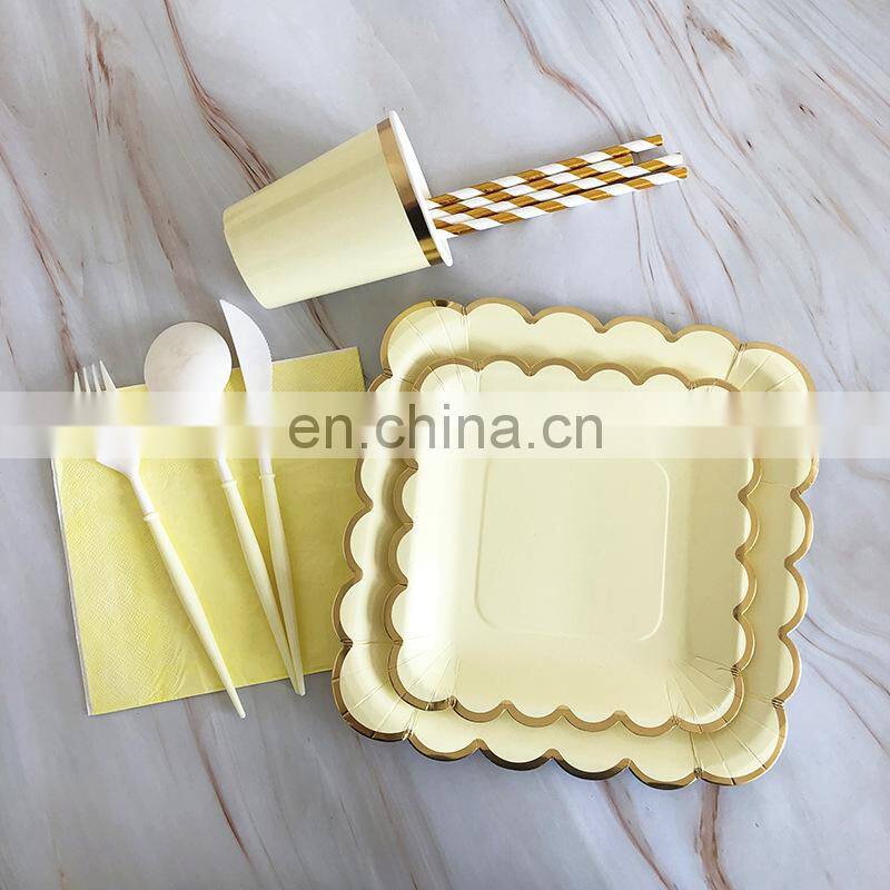 PP600H Automatic Aluminum foil laminated food paper plate making machine, birthday party cake dish tray manufacturing equipment