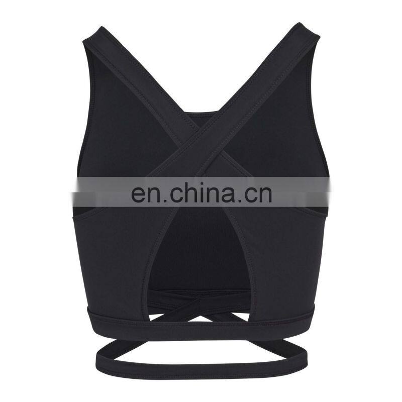 Breathable Compression Sexy Yoga Bra Crop Top Cheap Blank Crane Sports